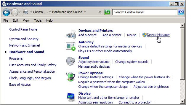 Installing USB device under Windows 8: Change PC Settings